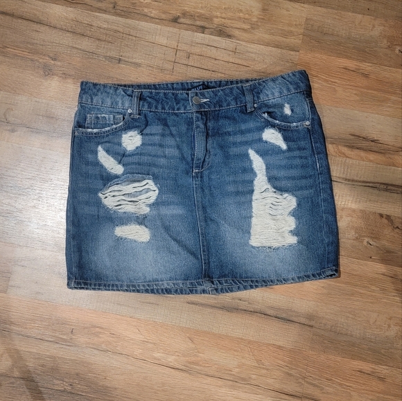 💥3 / 25$ Jean Skirt, Size 13, Blue Spice - Picture 1 of 2